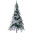 Großer verschneiter Baum