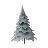 Extrakleiner verschneiter Baum